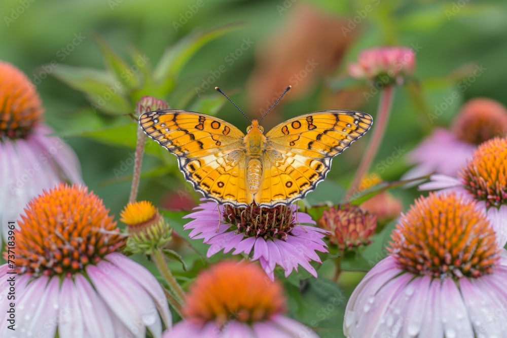 Obraz premium butterfly on flower