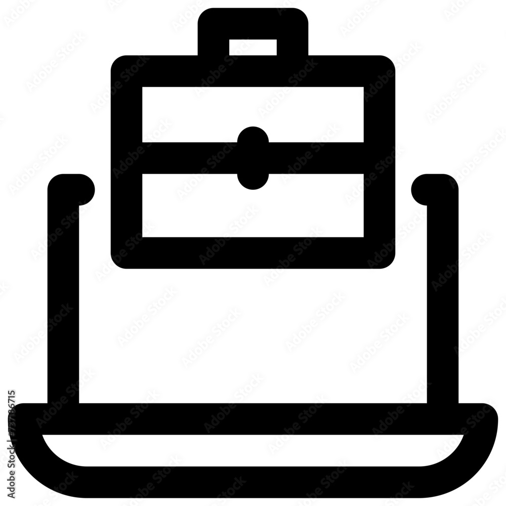 online business vector outline icon online business vector outline icon