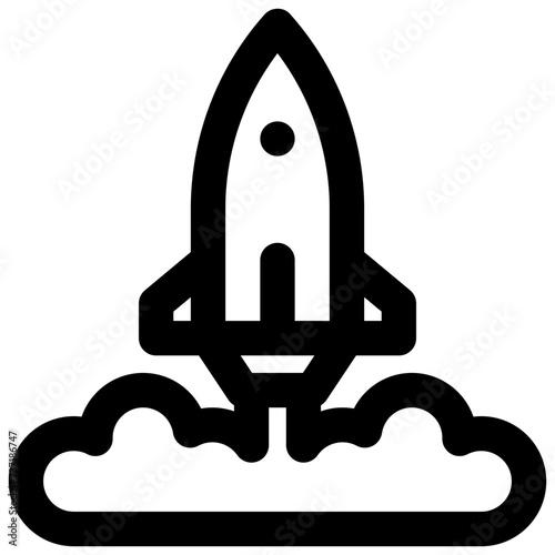startup vector outline icon