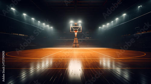 Basketball in the background, perfect for sports banners and graphics © ma