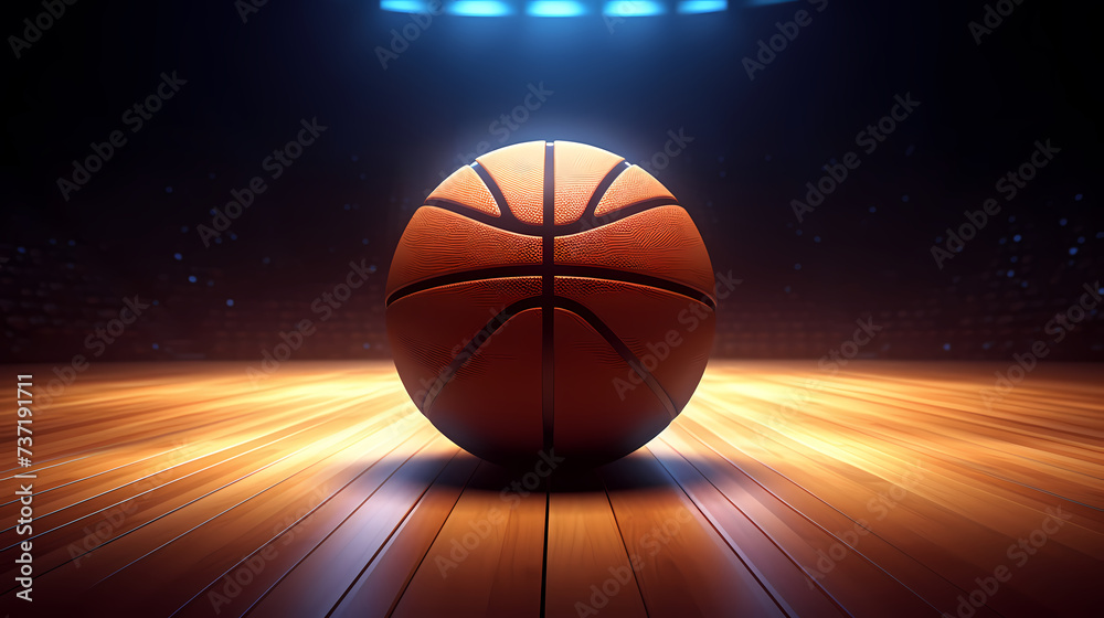 Obraz premium Basketball sport, basketball background close-up detail