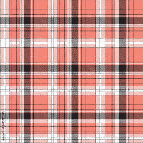 Checkered plaid with dashed lines pattern