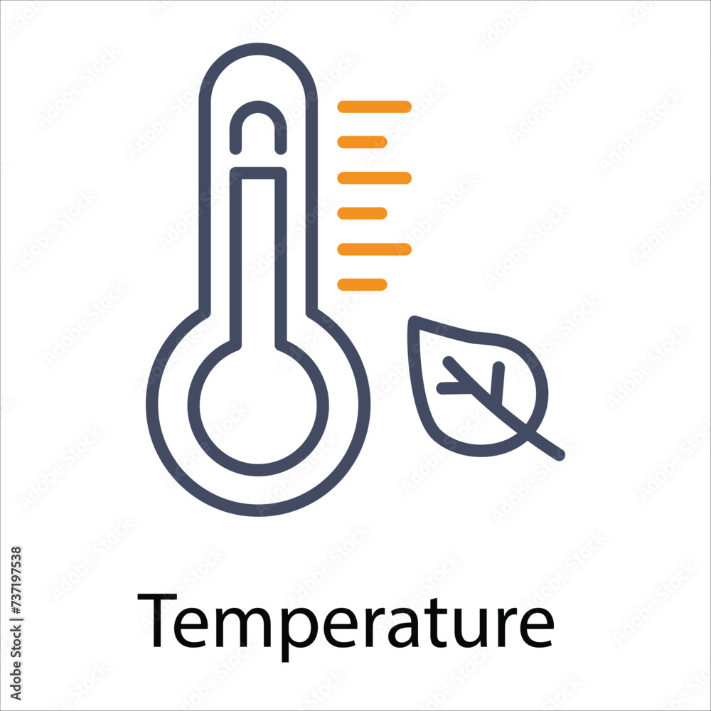 Temperature Icon vector, Such Line sign as autumn, Submission of autumn icons. Vector Computer Isolated Pictograms for Web on White Background Editable Stroke stock illustration Temperature Icon vector, Such Line sign as autumn, Submission of autumn icons. Vector Computer Isolated Pictograms for Web on White Background Editable Stroke stock illustration