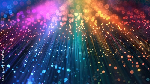 Multi-colored optical fibers