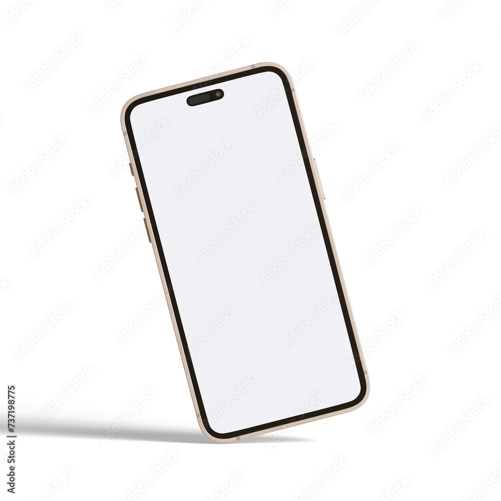 High quality realistic frame smartphone with blank white screen. Mockup phone for visual ui app demonstration. High quality realistic frame smartphone with blank white screen. Mockup phone for visual ui app demonstration.