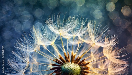 dandelion flower abstract background