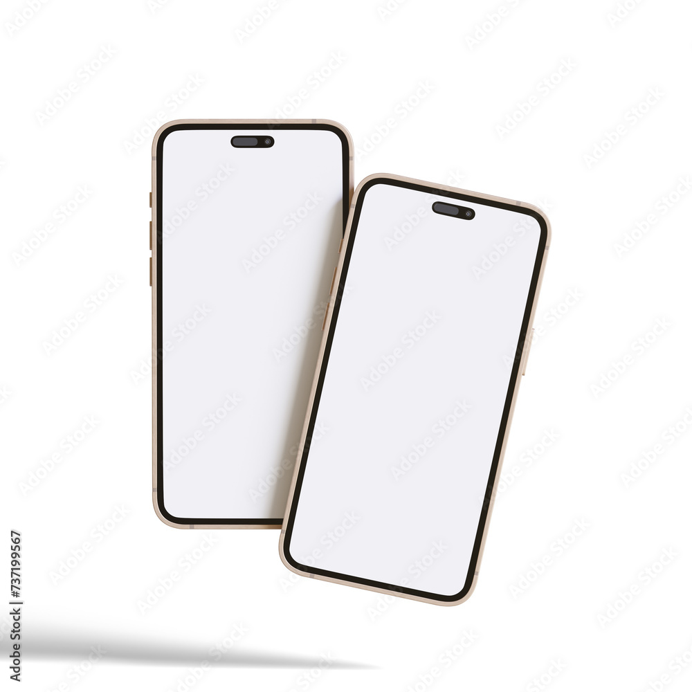 High quality realistic frame smartphone with blank white screen. Mockup phone for visual ui app demonstration. High quality realistic frame smartphone with blank white screen. Mockup phone for visual ui app demonstration.