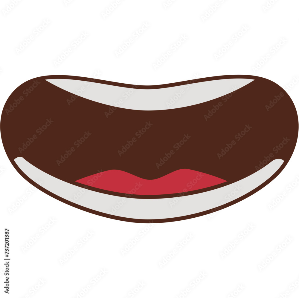 Fototapeta premium Mouth animation vector