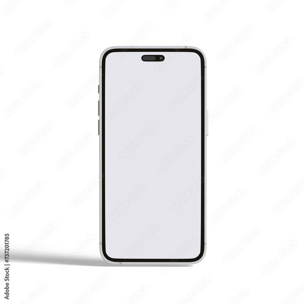 High quality realistic frame smartphone with blank white screen. Mockup phone for visual ui app demonstration. High quality realistic frame smartphone with blank white screen. Mockup phone for visual ui app demonstration.