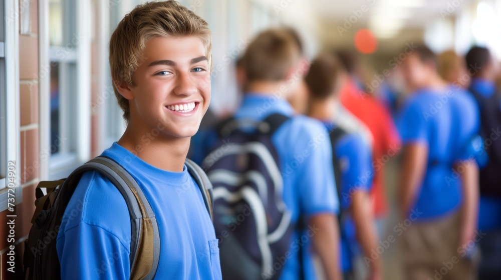 satisfied teen kids at school satisfied teen kids at school