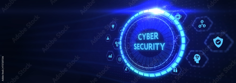 Cyber security data protection business technology privacy concept. 3d illustration Cyber security data protection business technology privacy concept. 3d illustration