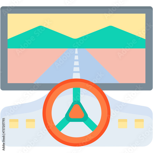 Driving Simulators Illustration