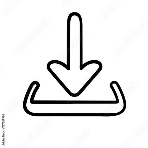 Download arow, download icon, download button, downloading, download vector.