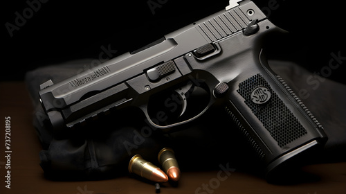 Detail-focused Showcasing of the FNX-45 Tactical Firearm: The Epitome of Advanced Security and Rapid-Fire Self-Defense