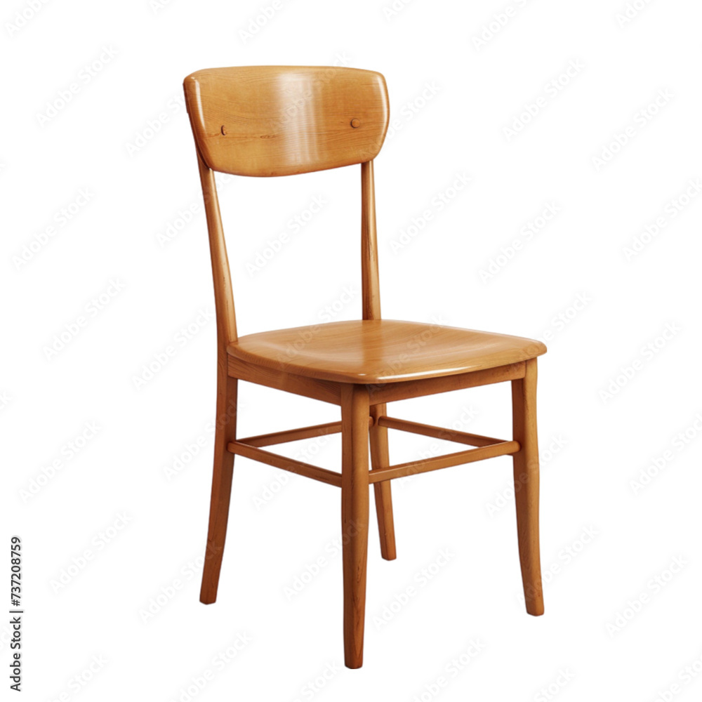 wooden chair isolated on a white background with clipping path. wooden chair isolated on a white background with clipping path.