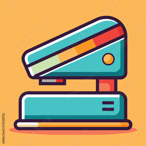 Stapler cute school vector EPS