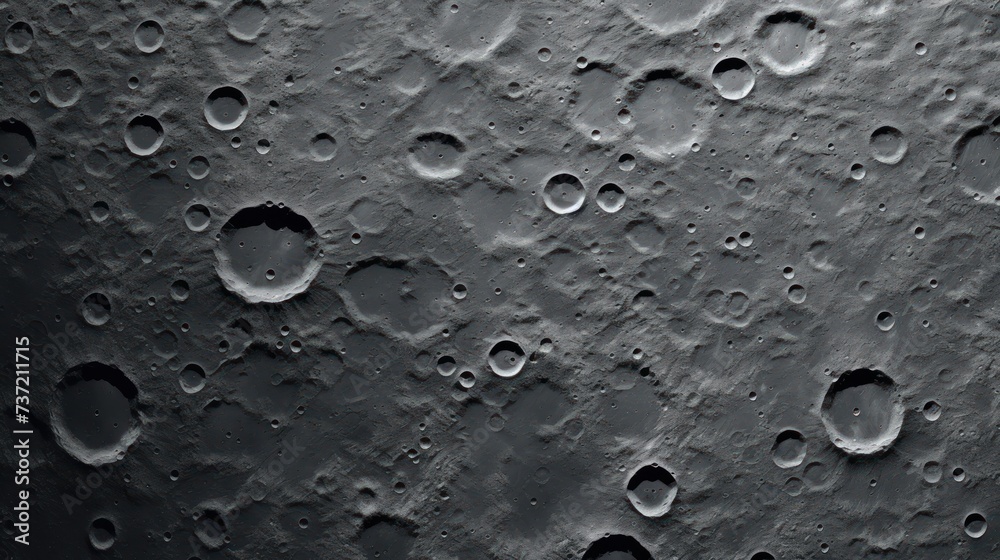 a close up view of the surface of the moon's surface, with many drops of water on it.