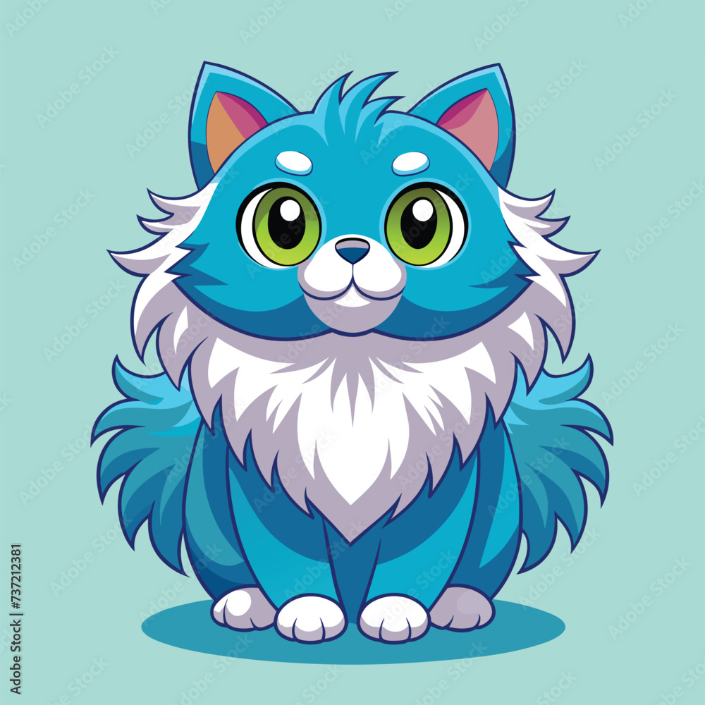 Fototapeta premium Persians cute pet vector EPS