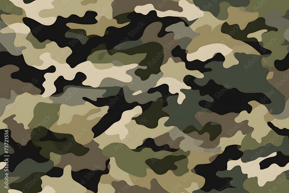 Camouflage seamless pattern, military fabric background texture Camouflage seamless pattern, military fabric background texture