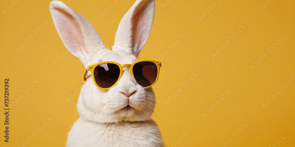 Decorative photo of the Easter bunny Decorative photo of the Easter bunny