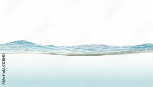 A cross-section of water against a white background.