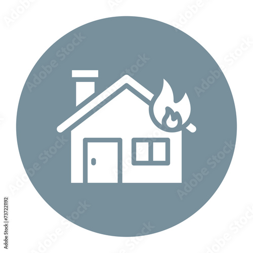 Burning House Icon
