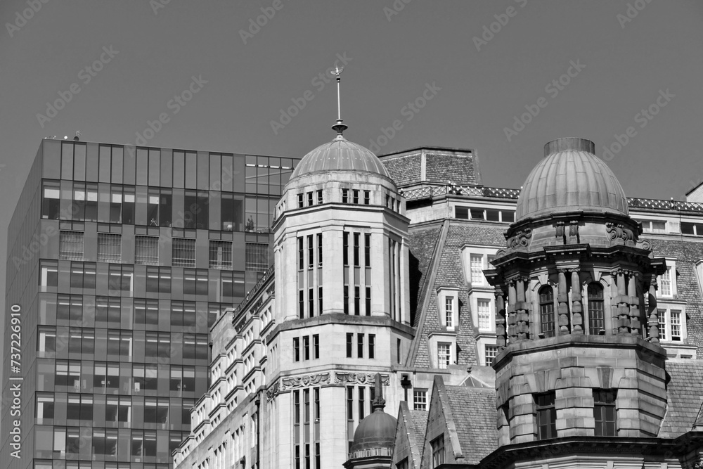 Cityscape of central Manchester, UK
