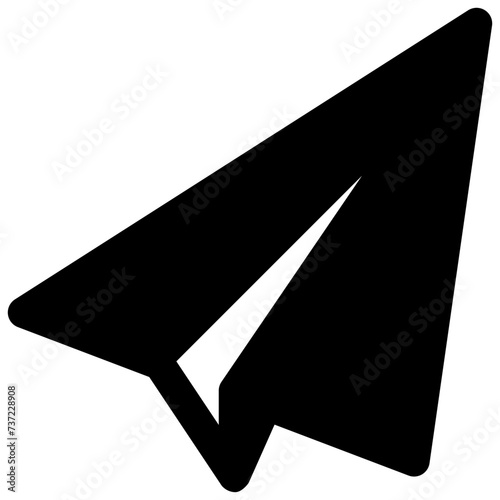 send mail vector glyph icon