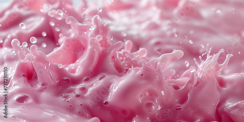 Pink Textured Splash  Abstract Design