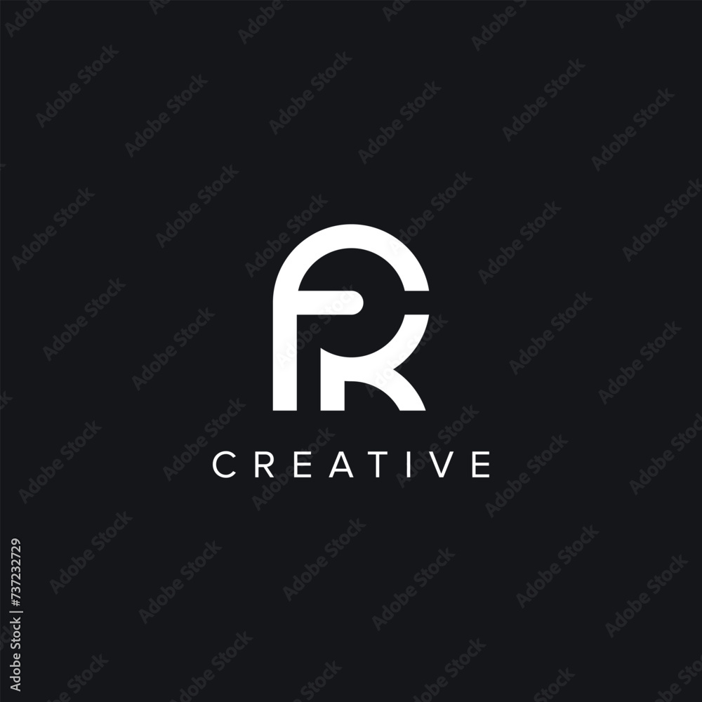 Alphabet Letters FR RF Creative Logo Initial Based Monogram Vector Icon Alphabet Letters FR RF Creative Logo Initial Based Monogram Vector Icon