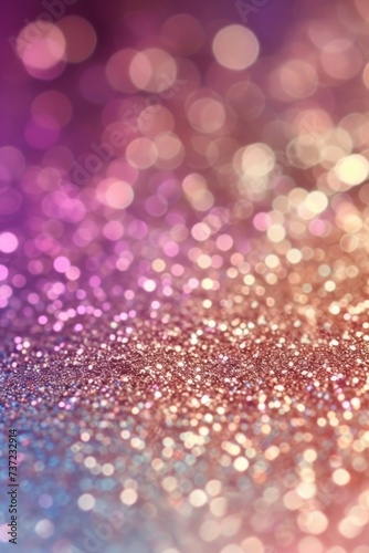 A sparkling close-up of pink glitter.