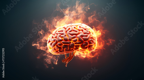 3D rendering of the brain  exploring how the brain affects creative thinking