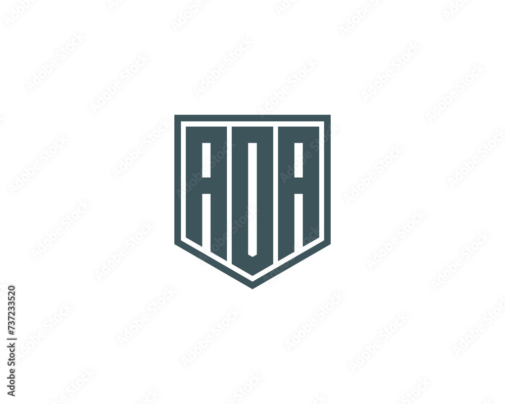 AOA logo design vector template