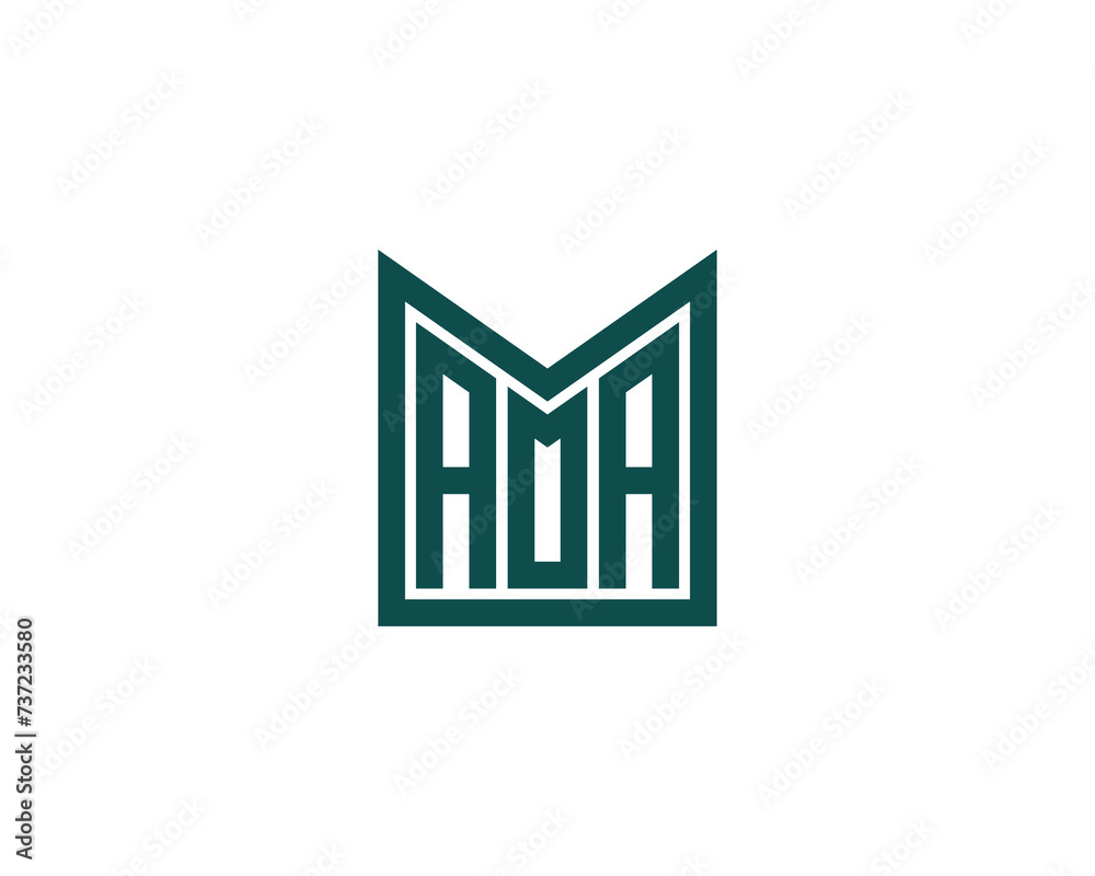 AOA logo design vector template AOA logo design vector template