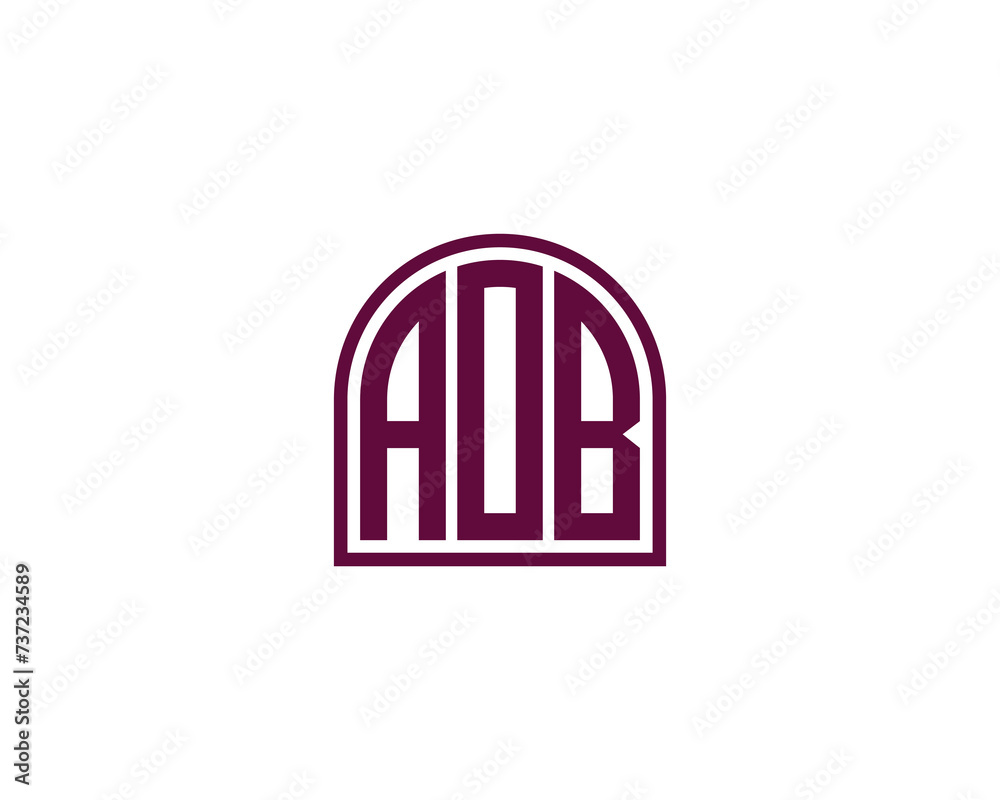 AOB logo design vector template AOB logo design vector template