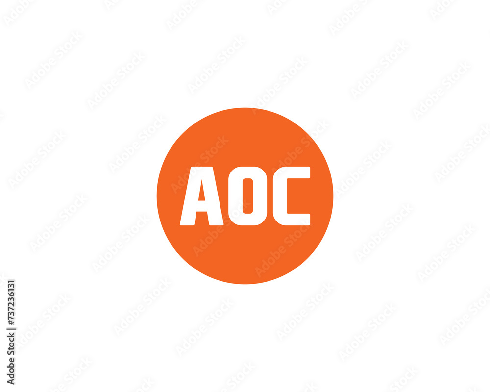 AOC Logo design vector template