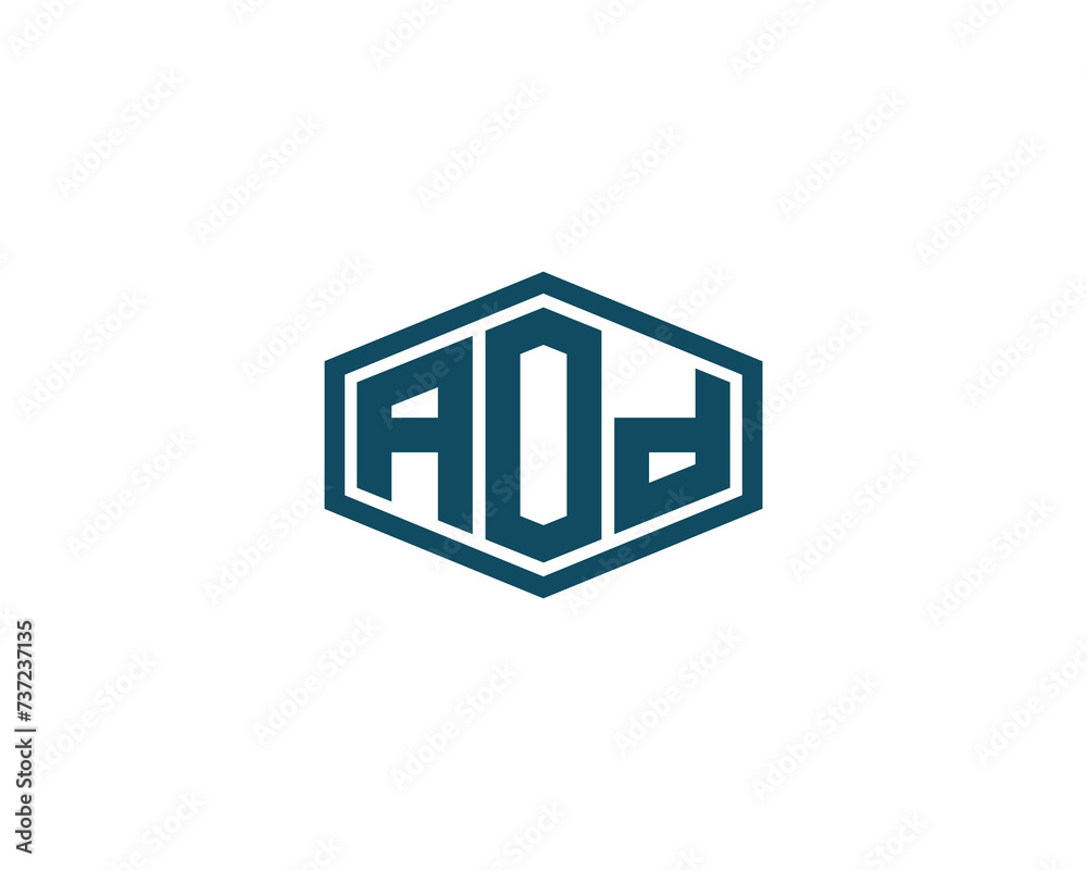 AOD logo design vector template AOD logo design vector template