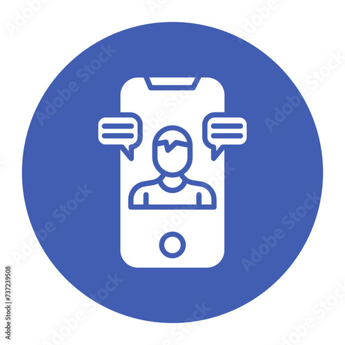 Videocall Discussion Icon