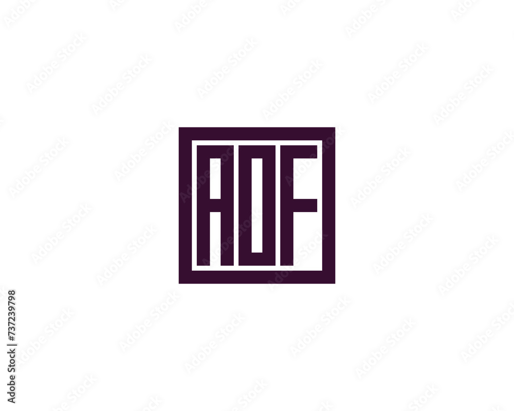 AOF logo design vector template