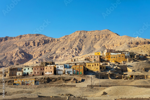 Abandoned village of Al Qurnah near the Valley of the Kings, west bank of Luxor, Egypt