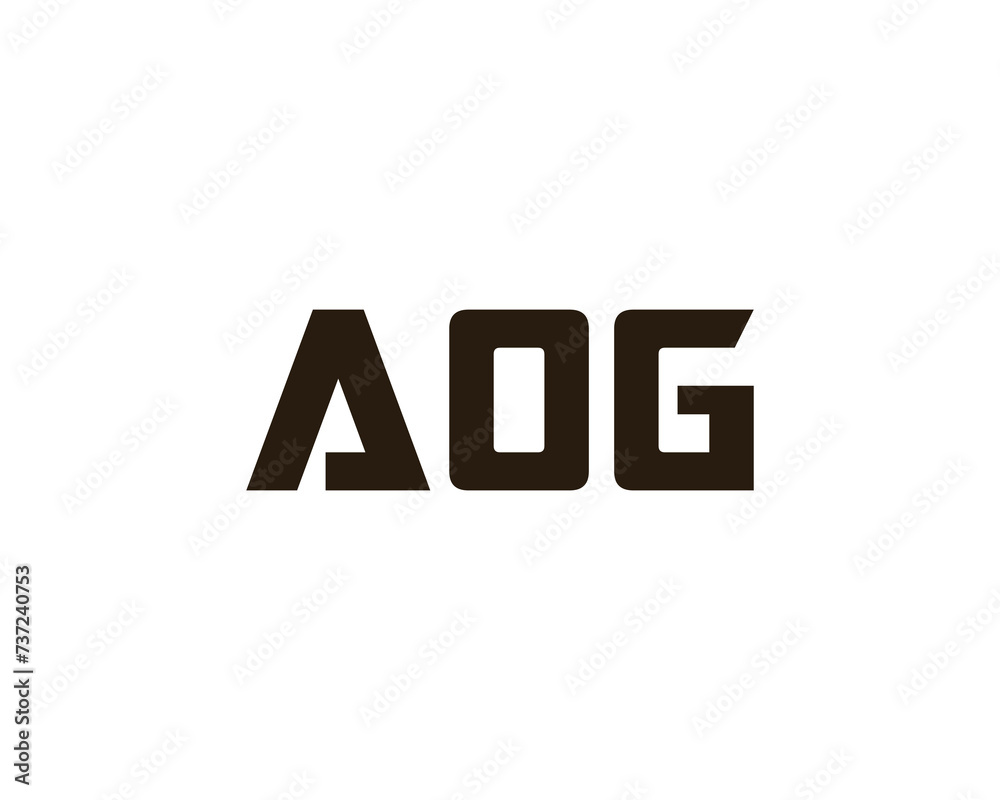 AOG logo design vector template AOG logo design vector template