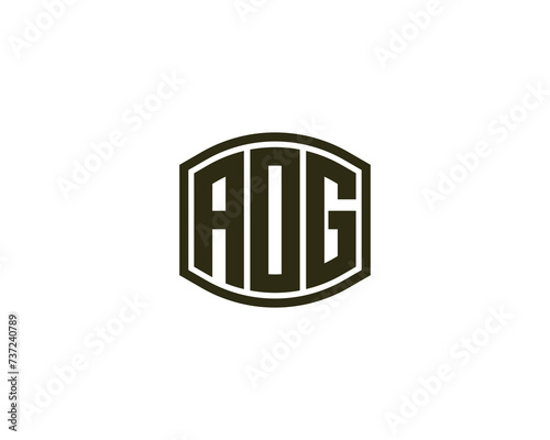 AOG logo design vector template