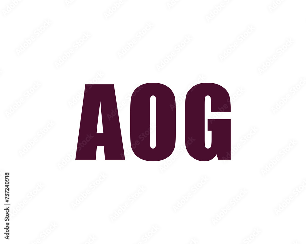 AOG logo design vector template