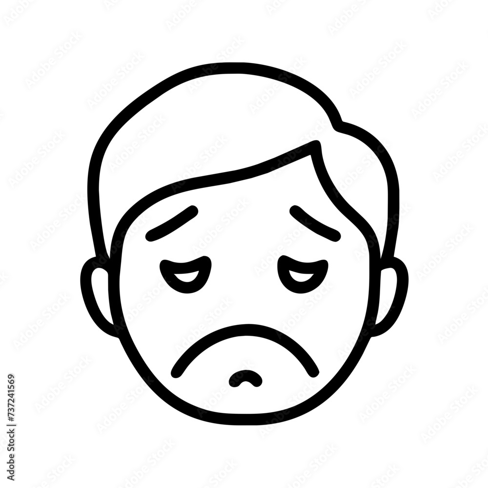 Sad face, face sad, sad, face, sad facial expression, sad facial expression, conveying emotions of melancholy and sorrow.