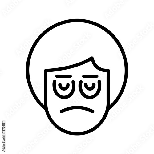 Sad face, face sad, sad, face, sad facial expression, sad facial expression, conveying emotions of melancholy and sorrow.