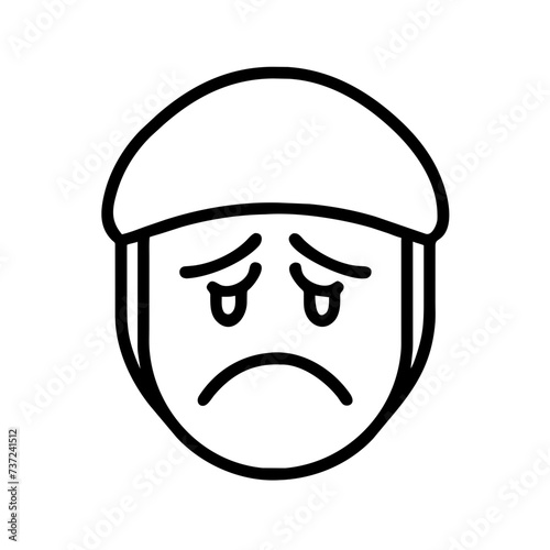 Sad face, face sad, sad, face, sad facial expression, sad facial expression, conveying emotions of melancholy and sorrow.
