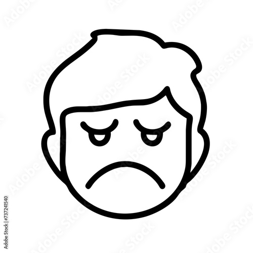 Sad face, face sad, sad, face, sad facial expression, sad facial expression, conveying emotions of melancholy and sorrow.