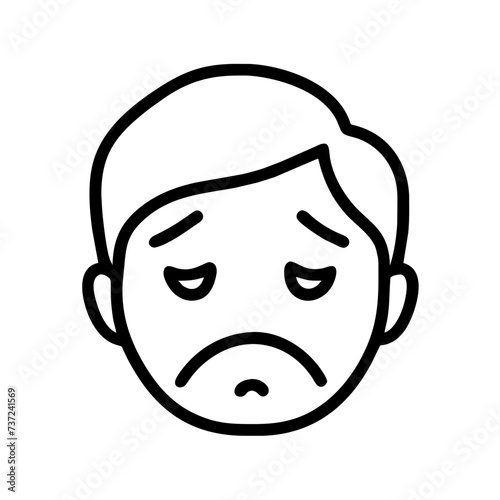 Sad face, face sad, sad, face, sad facial expression, sad facial expression, conveying emotions of melancholy and sorrow.