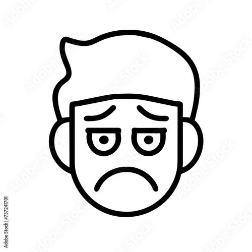 Sad face, face sad, sad, face, sad facial expression, sad facial expression, conveying emotions of melancholy and sorrow.