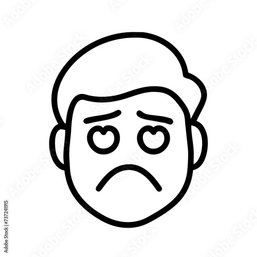 Sad face, face sad, sad, face, sad facial expression, sad facial expression, conveying emotions of melancholy and sorrow.